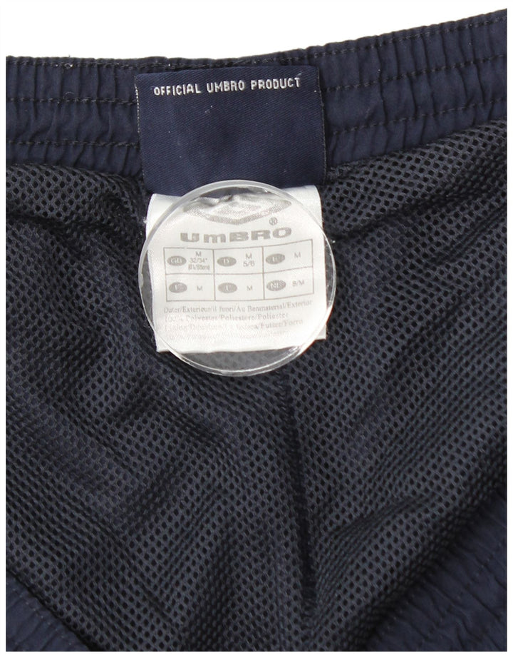 Umbro Mens Graphic Sport Shorts Médio Azul Marinho Colorblock Poliéster