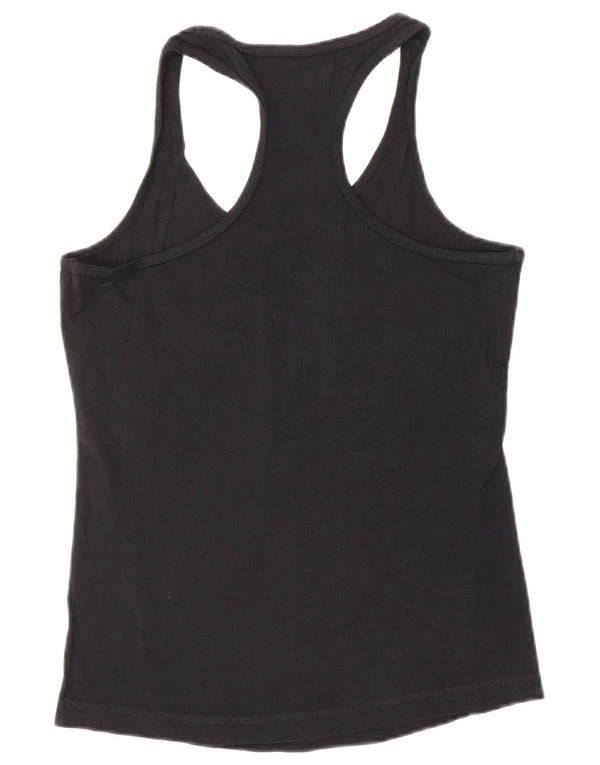 CHAMPION Top feminino com colete gráfico UK 14 grande preto