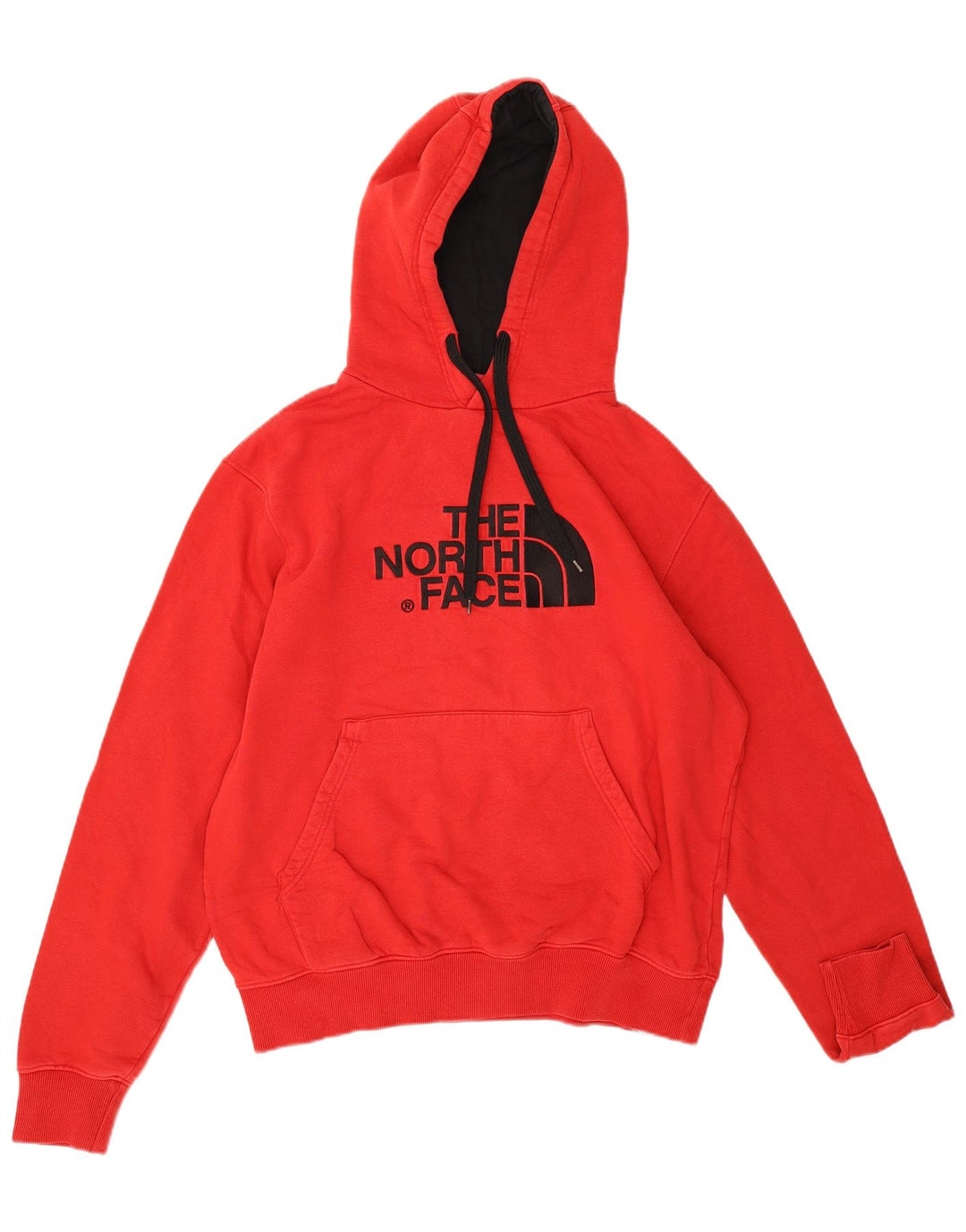 THE NORTH FACE Suéter gráfico masculino com capuz e algodão vermelho médio