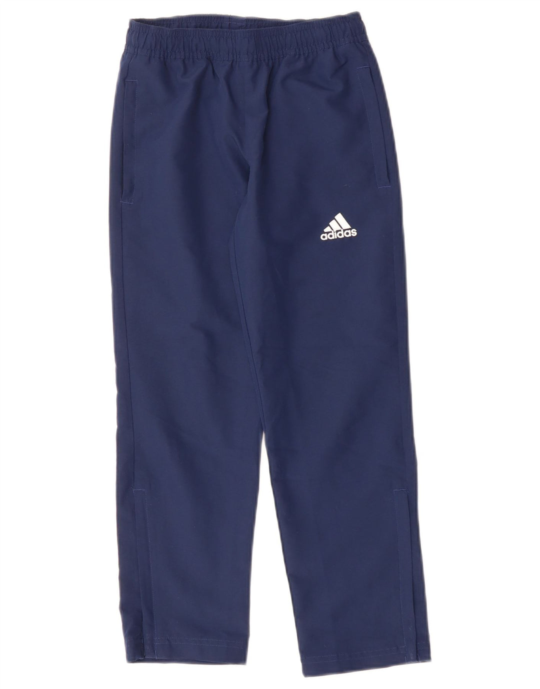 Calças de treino ADIDAS Menino Aeroready 7-8 anos azul marinho poliéster