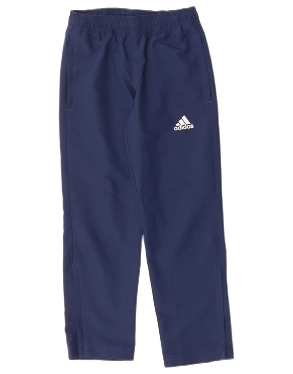 Calças de treino ADIDAS Menino Aeroready 7-8 anos azul marinho poliéster