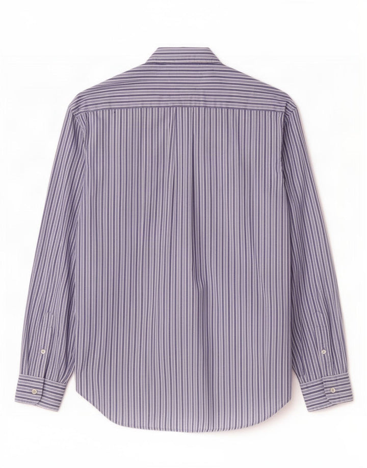 Camisa masculina Tommy Hilfiger listrada azul média