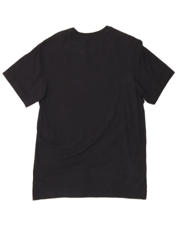 Camiseta Nike masculina gráfica top pequeno algodão preto