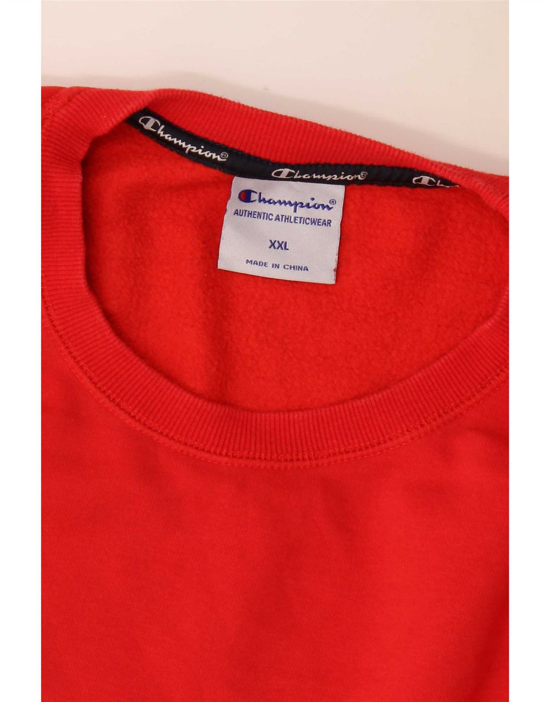 Champion moletom gráfico masculino jumper 2XL algodão vermelho