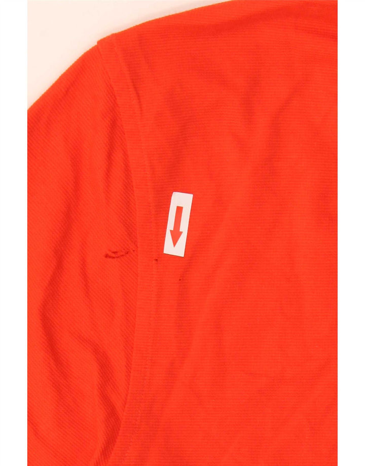Camisa polo masculina Lacoste tamanho 5 grande algodão laranja