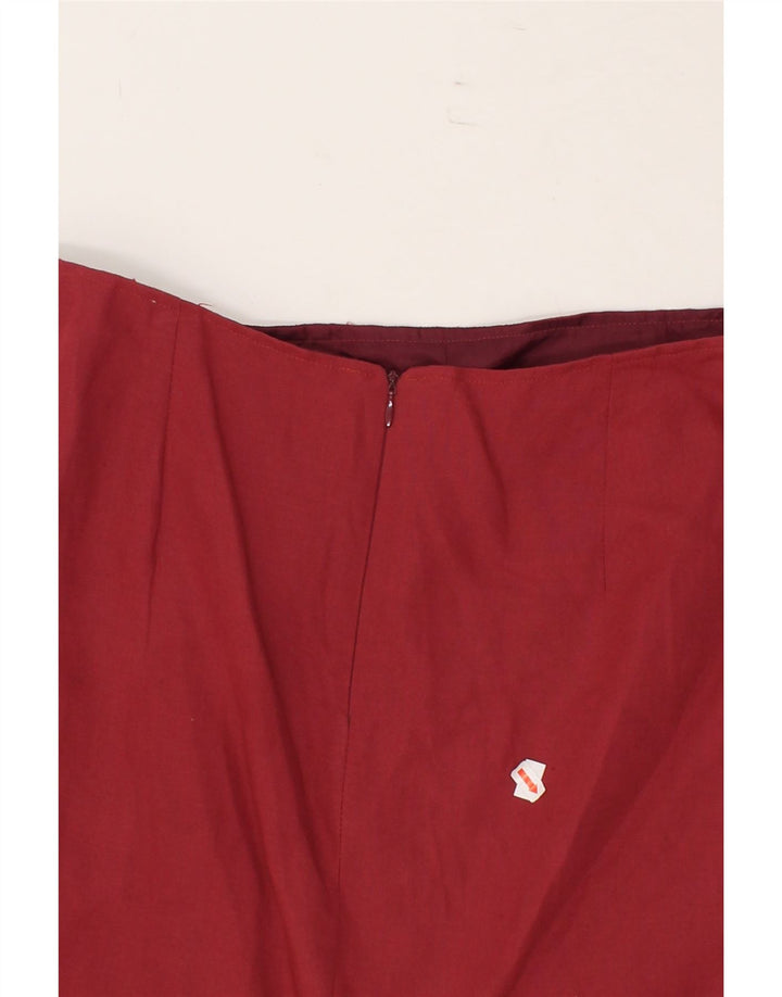 VINTAGE Womens Pencil Skirt W30 Medium Red Vintage Vintage and Second-Hand Vintage from Messina Hembry 