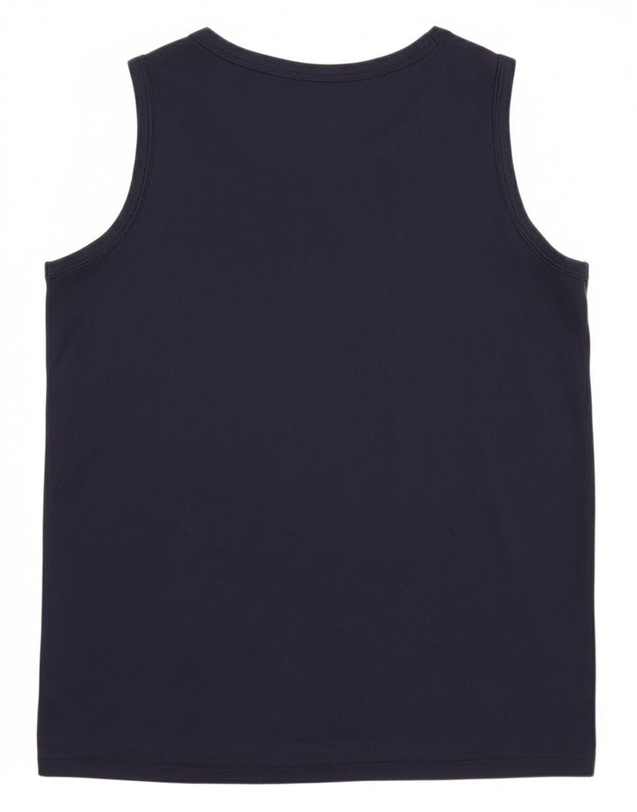CHAMPION Boys Graphic Vest Top 11-12 Anos Grande Azul Marinho