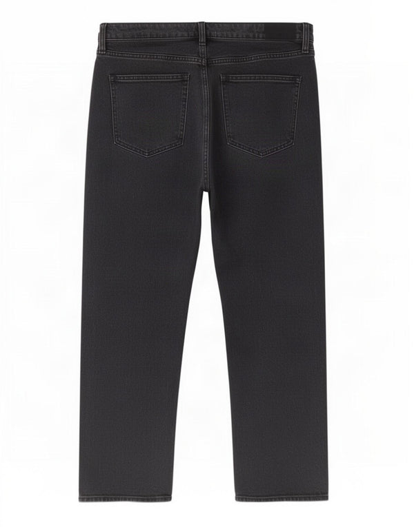 Abercrombie & Fitch Womens Curve Straight Jeans Reino Unido 16 Grande W33 L28 Cinza