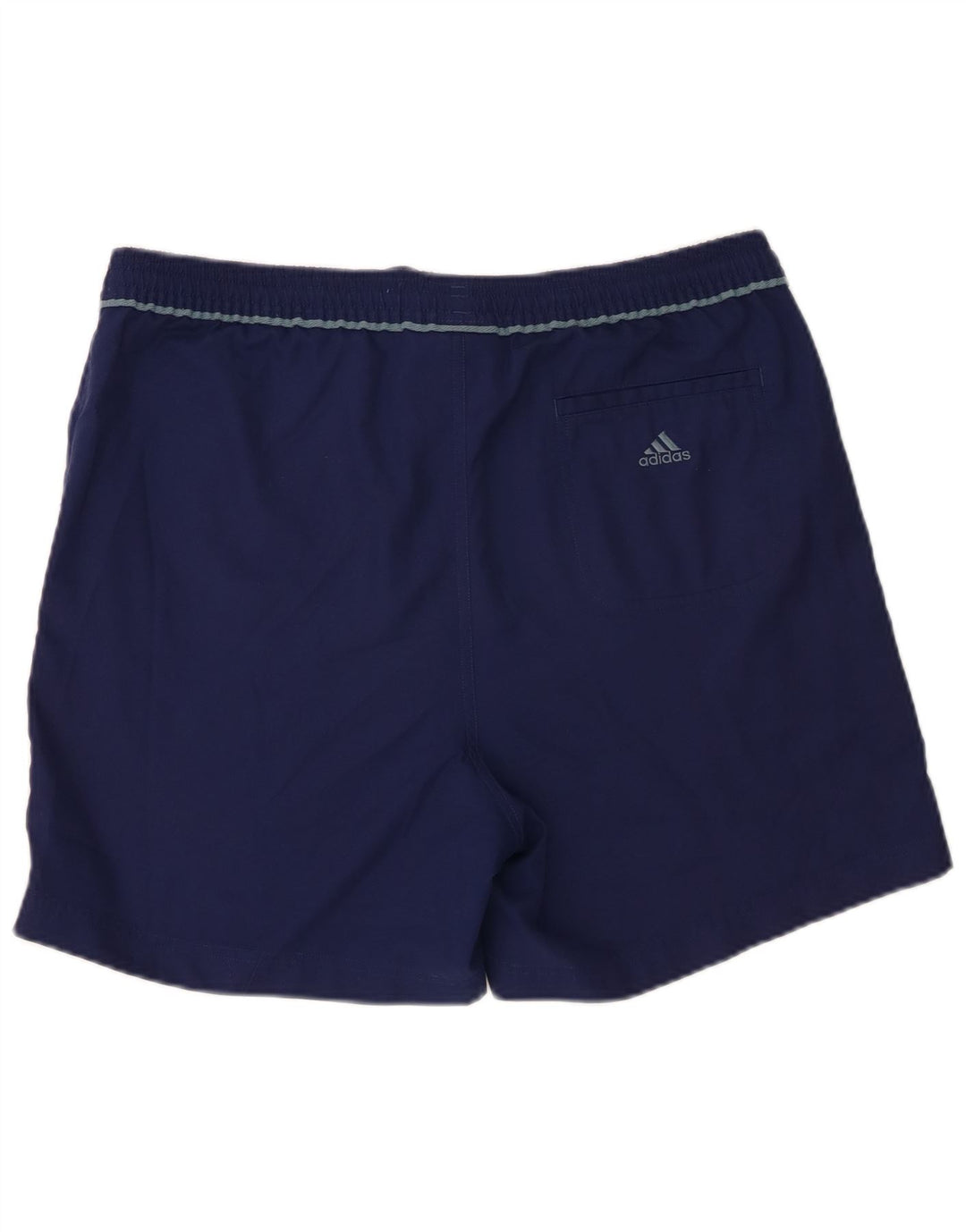 Shorts de natação masculino Adidas grande poliéster azul marinho