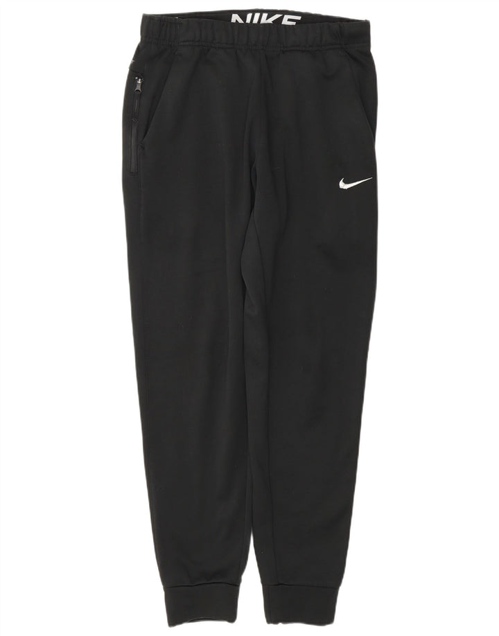 Calça de treino Nike masculina Therma-Fit joggers pequena preta de poliéster