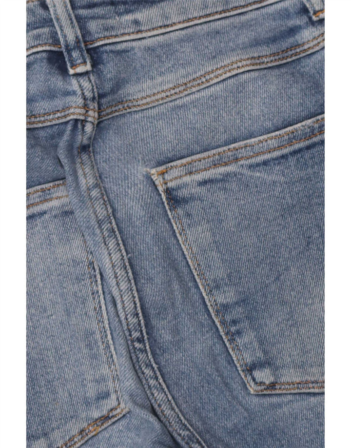 Zara Jeans femininos desgastados slim EU 38 pequeno W28 L26 azul