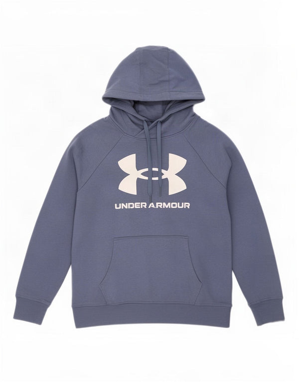 Under Armour masculino gráfico moletom com capuz grande algodão azul