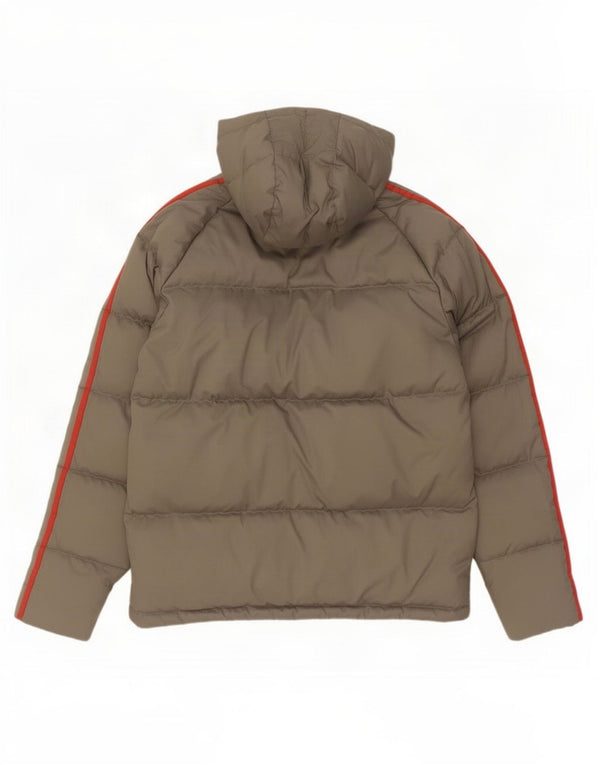 Adidas Mens Jaqueta Acolchoada Com Capuz UK 36 Pequeno Cinza