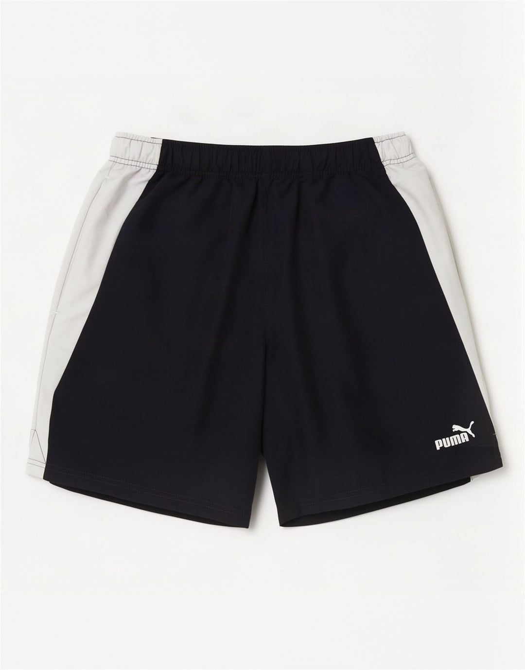 Shorts esportivos masculinos Puma médio azul marinho colorblock poliéster