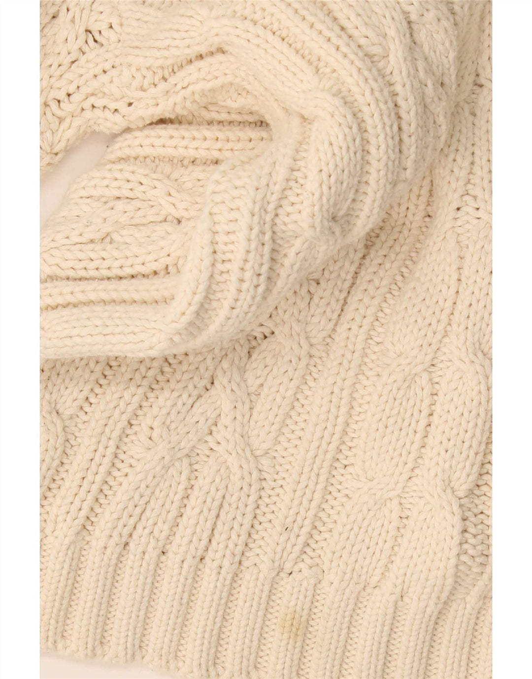 Suéter vintage masculino com gola redonda Jumper algodão bege grande