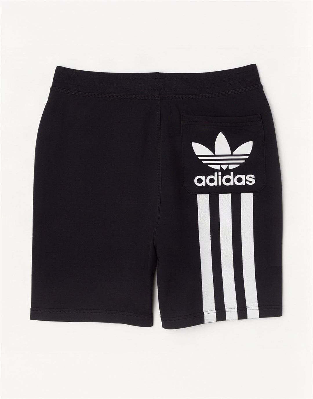 Shorts esportivos gráficos masculinos Adidas médio algodão preto