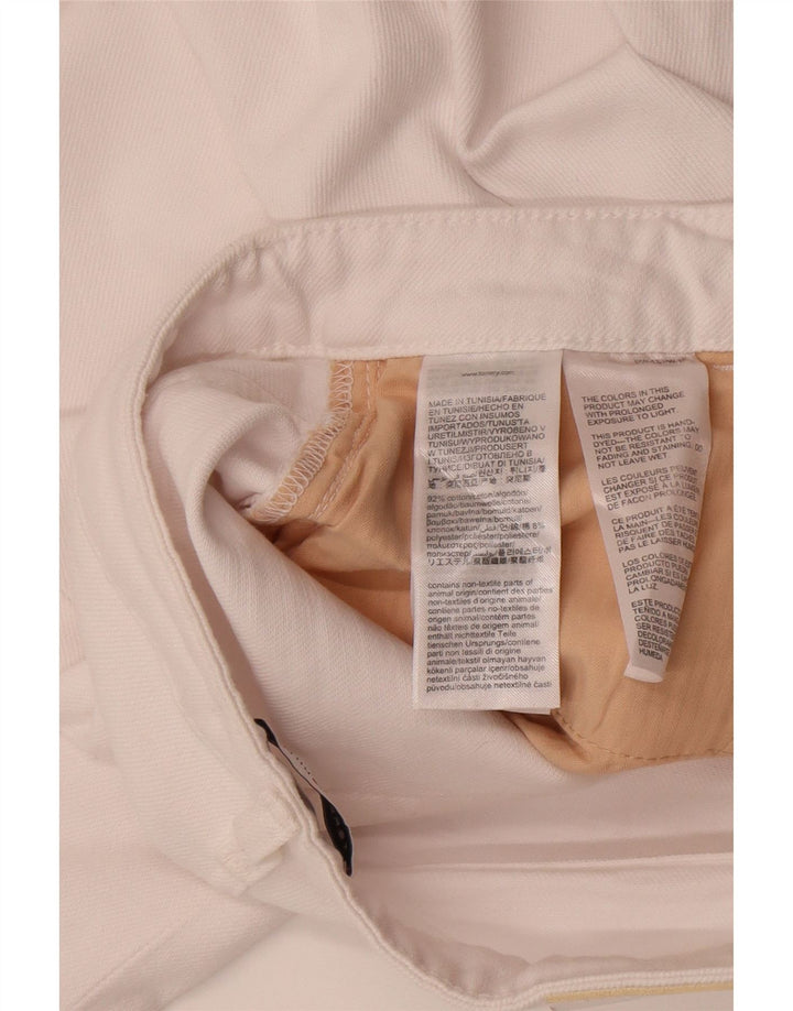 Jeans retos femininos Tommy Hilfiger W27 L30 algodão branco