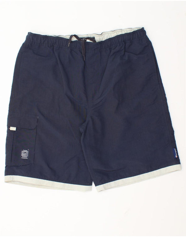Champion Mens Swimming Shorts XL  Navy Blue Colourblock