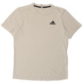 Adidas Mens Camiseta Top Pequeno Branco
