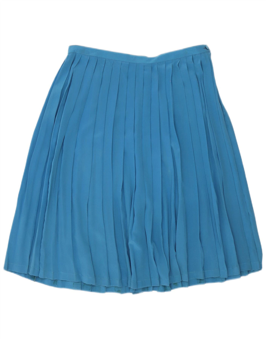 Saia plissada feminina vintage W32 grande azul