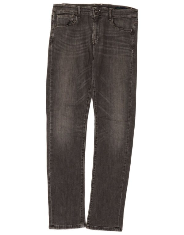 Benetton Jeans Slim Feminino W31 L31 Cinza Algodão