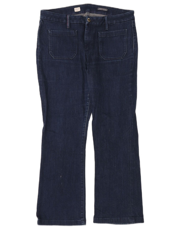 Tommy Hilfiger Feminino Como RW Jegging Bootcut Jeans W33 L27 Azul Marinho