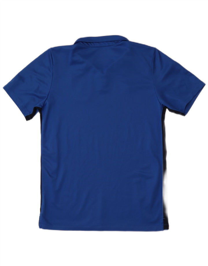 Camisa polo masculina Nike Calcio Graphic grande azul colorblock poliéster