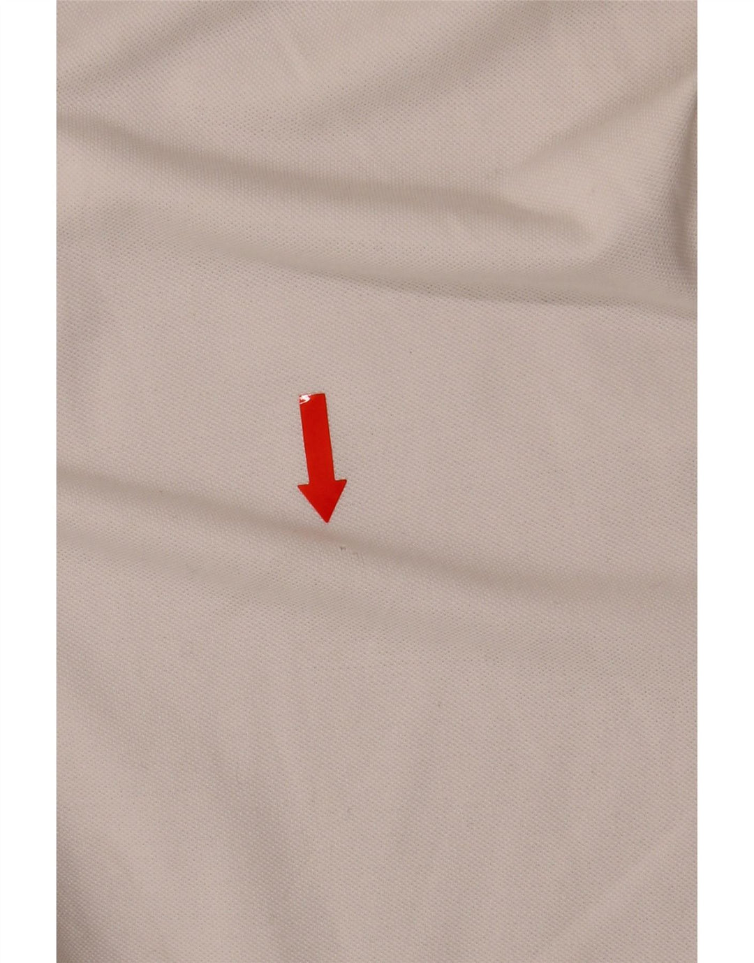 Camisa polo masculina de manga comprida Kappa de algodão branco médio