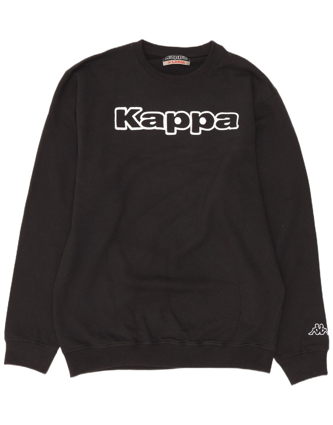 Moletom gráfico masculino Kappa Jumper XL preto algodão