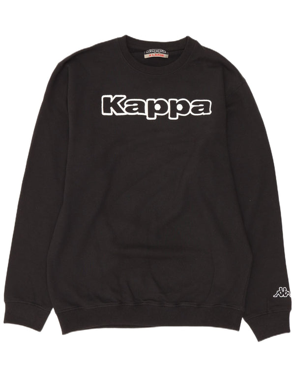 Moletom gráfico masculino Kappa Jumper XL preto algodão
