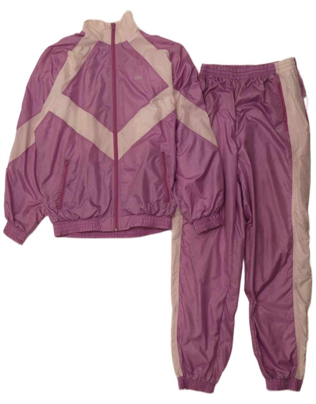 Fato de treino completo feminino Etirel EU 38 médio roxo colorblock nylon