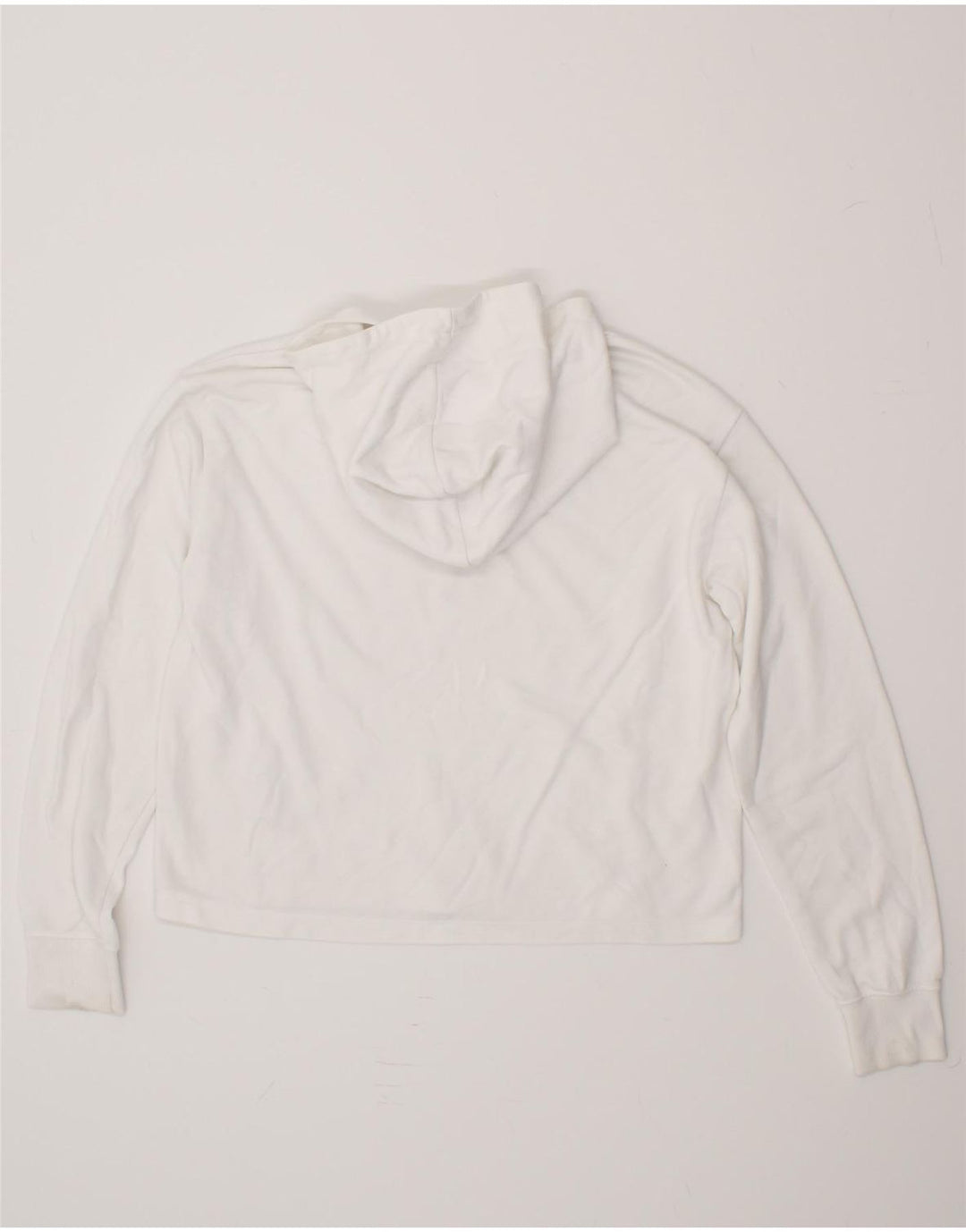 CHAMPION Girls Graphic Crop Hoodie Jumper 15-16 Years 2XL White Cotton Vintage Champion and Second-Hand Champion from Messina Hembry 