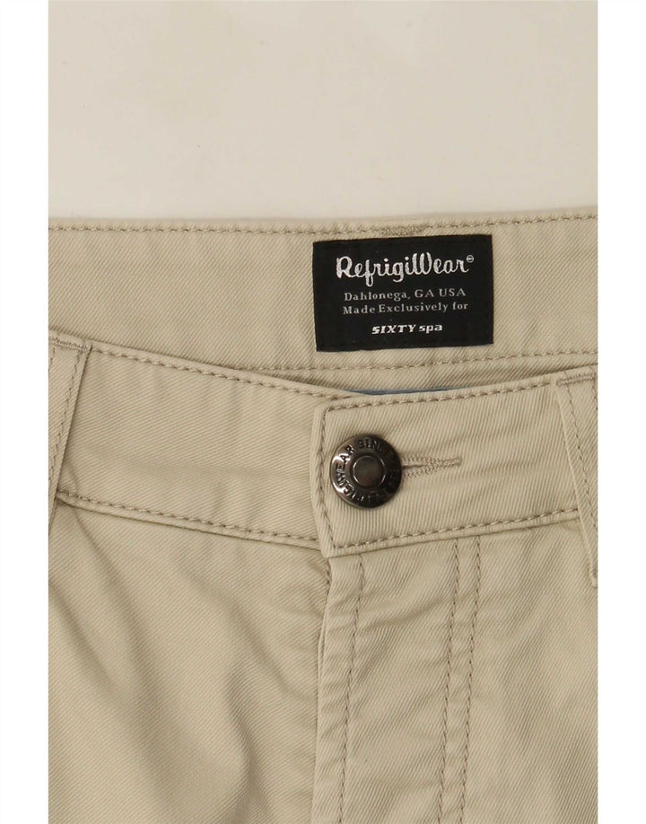 Shorts casuais masculinos Refrigiwear W34 grande off white