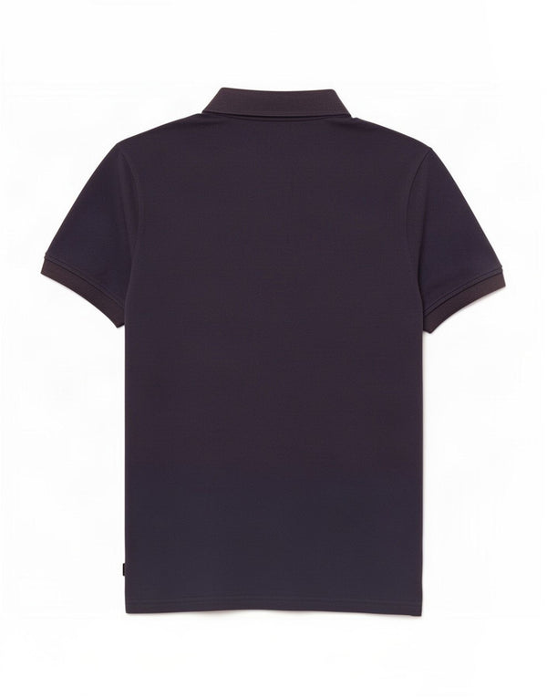 Camisa polo masculina Fila Graphic médio azul marinho algodão colorblock