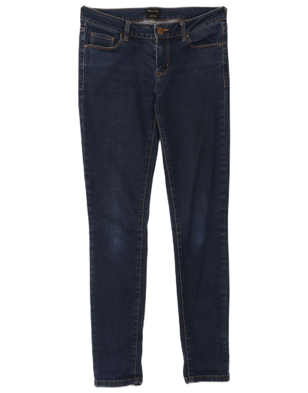 Jeans skinny feminino Massimo Dutti EU 38 pequeno W28 L30 azul marinho algodão