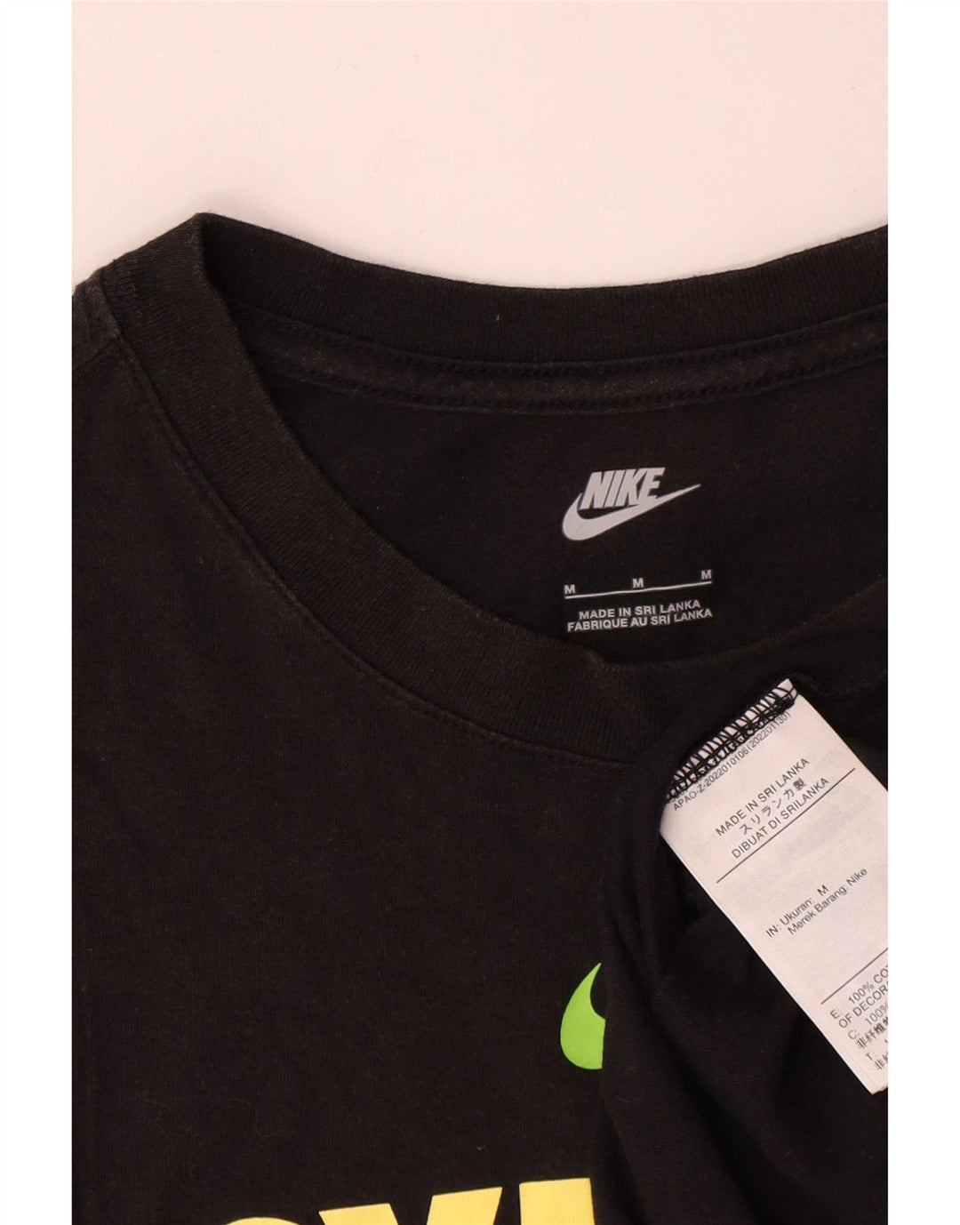 Camiseta Nike Mens Sydney Thunder Graphic Top Médio Algodão Preto