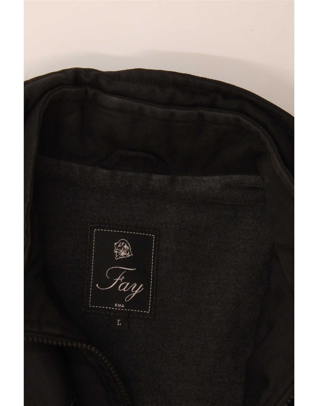 Sobretudo feminino Fay UK 16 grande preto