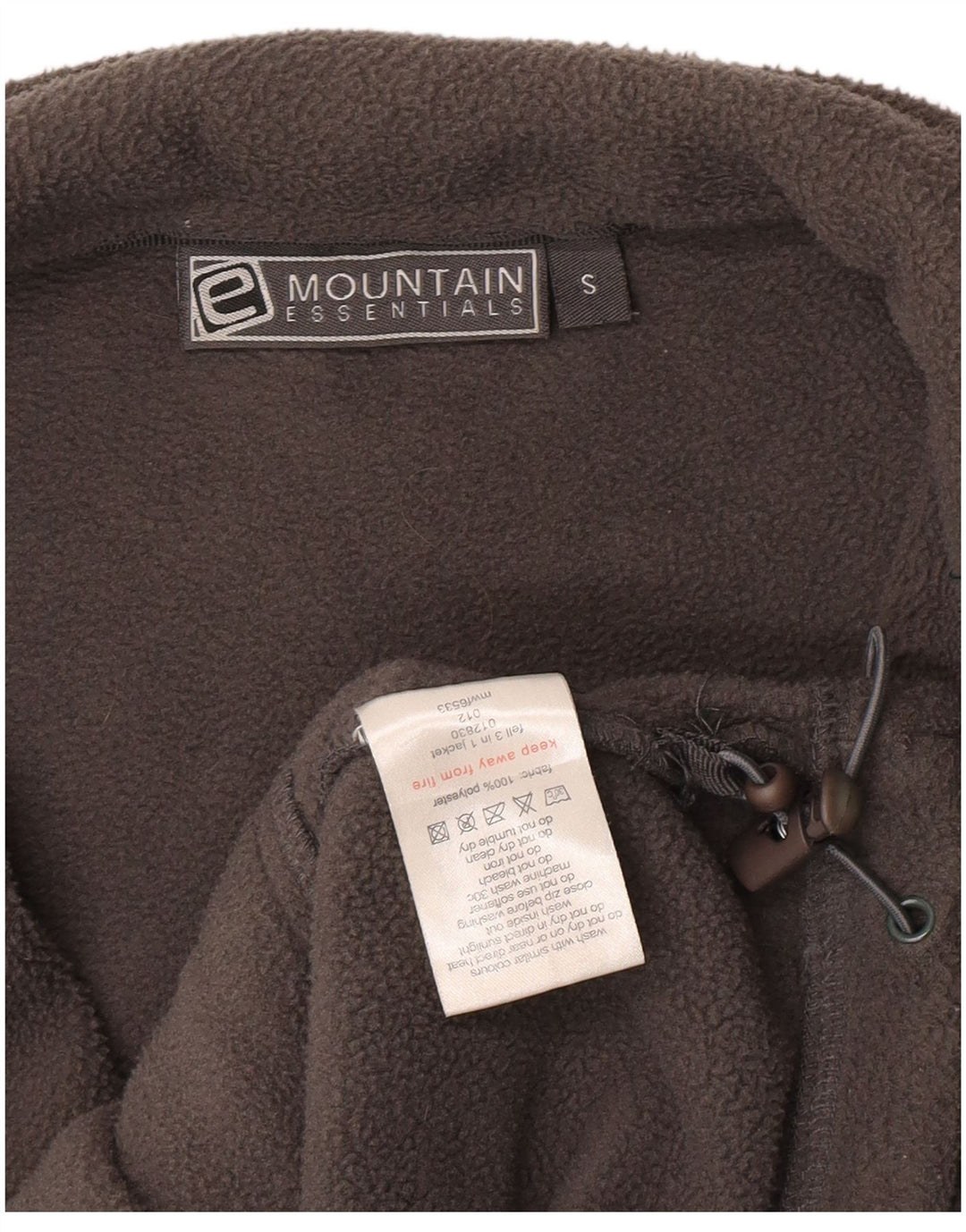 Jaqueta de lã masculina Mountain Essentials Reino Unido 36 poliéster cinza pequeno