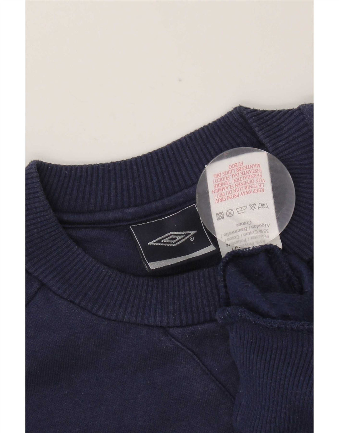 Moletom Umbro Menino 12-13 Anos XL Azul Marinho Poliéster