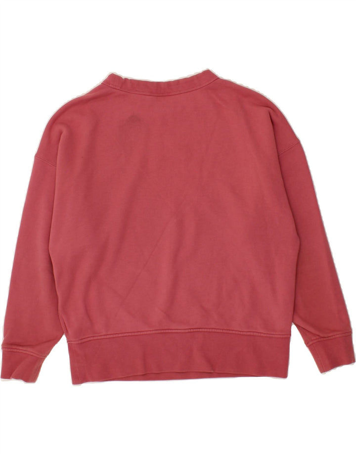 ADIDAS Womens Oversized Sweatshirt Jumper UK 6  XS  Pink Cotton Vintage Adidas and Second-Hand Adidas from Messina Hembry 