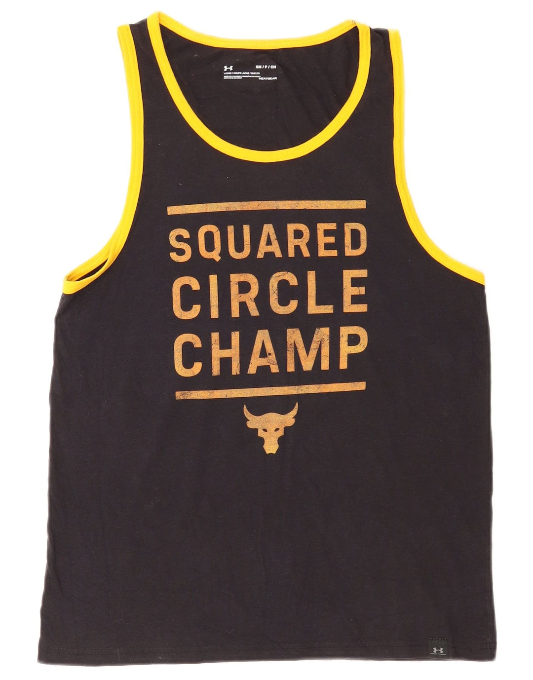 Colete gráfico masculino Under Armour Heat Gear Top pequeno preto