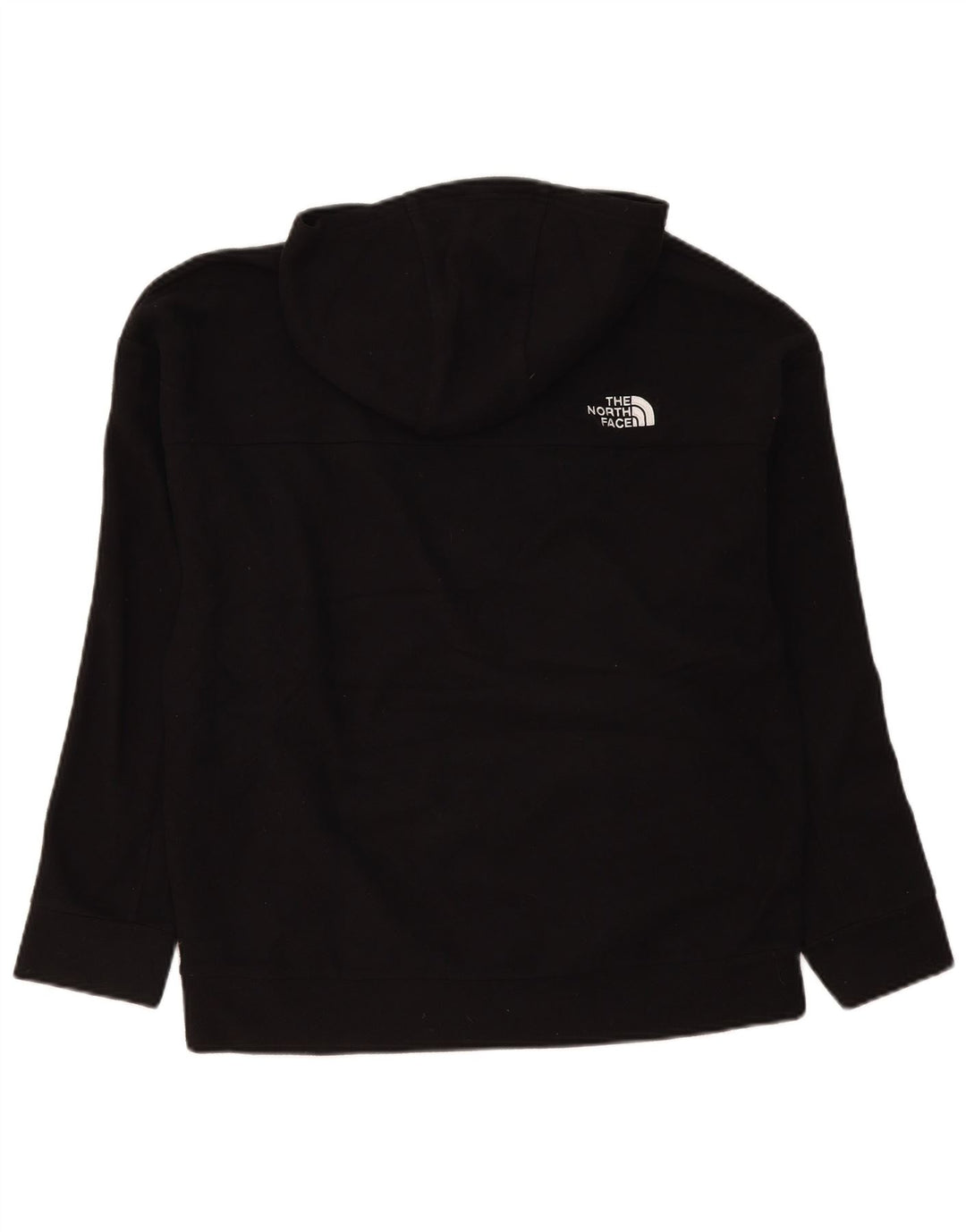 Jumper com capuz feminino The North Face UK 16 grande poliéster preto