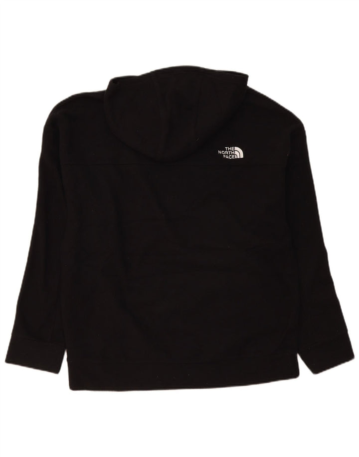 Jumper com capuz feminino The North Face UK 16 grande poliéster preto