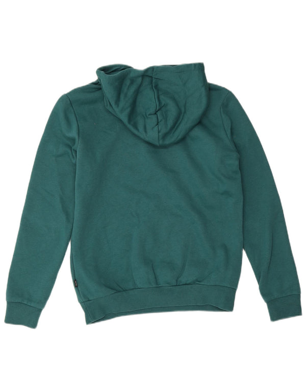 Puma feminino moletom com capuz UK 10 pequeno algodão verde