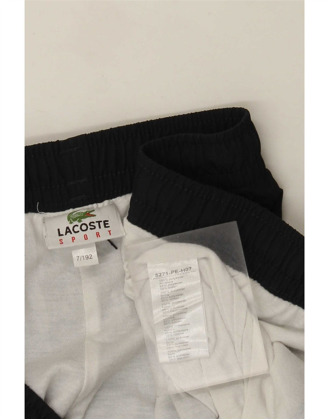 Calça esportiva masculina Lacoste joggers grande poliéster azul marinho