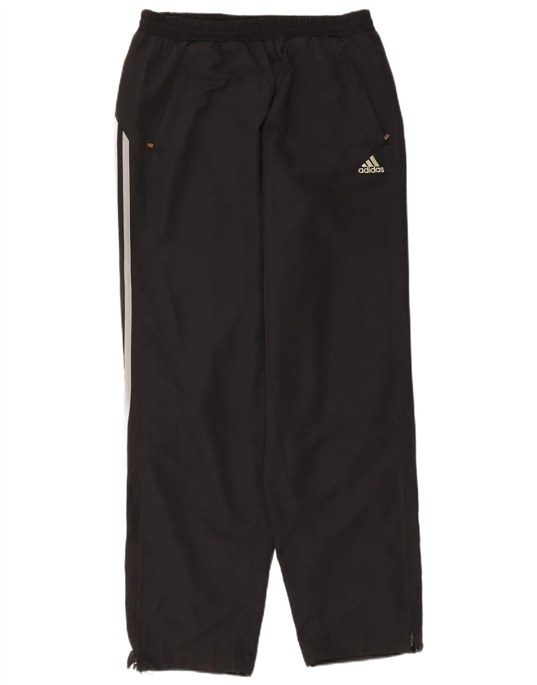 Calças de treino Adidas Mens Climalite UK 38/40 Médio Preto Poliéster