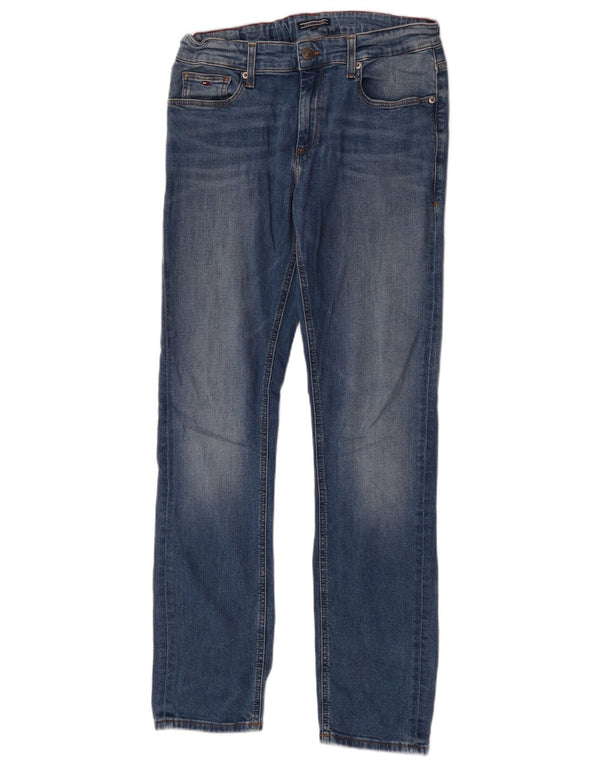 Tommy Hilfiger Meninos Jeans Slim 15-16 Anos W30 L32 Azul Algodão