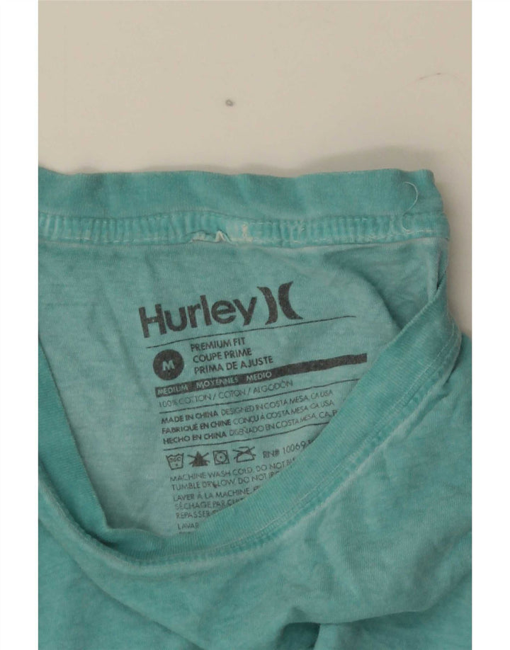 Camiseta masculina Hurley Premium Fit Top de algodão azul médio