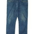 Marks & Spencer Masculino Autograph Straight Jeans W36 L27 Azul Algodão