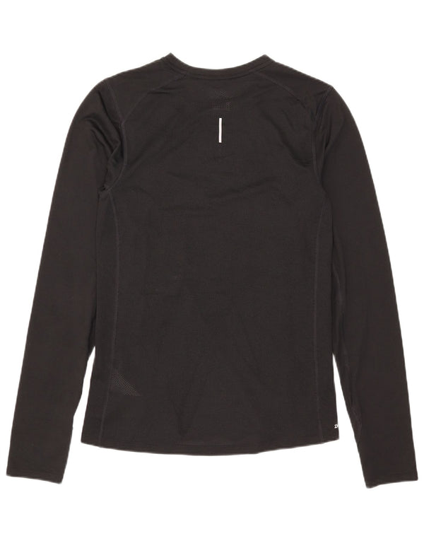 Nike Mens Dri Fit Top Manga Longa Pequeno Poliéster Preto